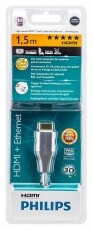 PHILIPS SWV3432S HDMI kábel 1,5m Tv kiegészítők - Kábel / csatlakozó - Hdmi kábel - 301223