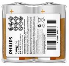 PHILIPS R14L2F-000 ELEM LONGLIFE C 2-FÓLIACSOMAG Akkuk és töltők - Elem - 366540