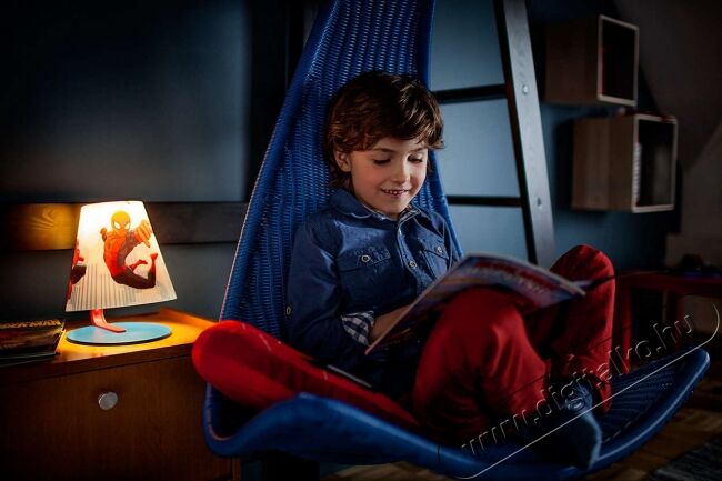 PHILIPS 717644016 Pókember asztali lámpa Háztartás / Otthon / Kültér - Világítás / elektromosság - Asztali lámpa - 301137