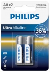 PHILIPS LR6E2B/10 Ultra Alkaline AA elem - 2db Akkuk és töltők - Elem - 362102