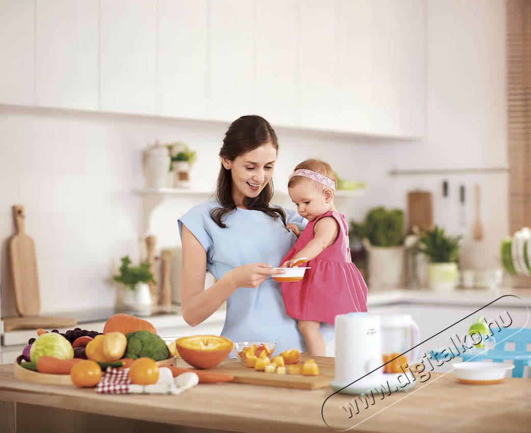 PHILIPS Avent SCF862/02 pároló és turmixgép 2-az 1-ben Konyhai termékek - Konyhai kisgép (előkészítés / feldolgozás) - Turmixgép - 342289