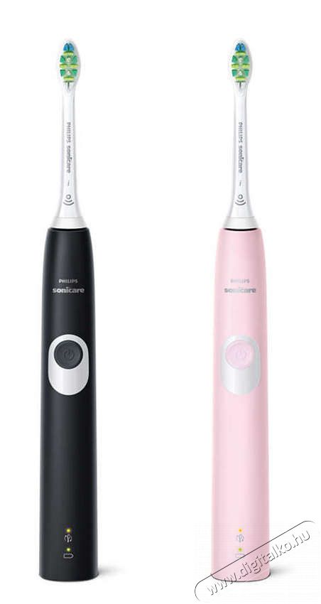PHILIPS HX6800/35 Series 4300 Sonicare ProtectiveClean elektromos fogkefe dupla szett - fekete/rózsaszín Szépségápolás / Egészség - Száj / fog ápolás - Elektromos fogkefe - 361855