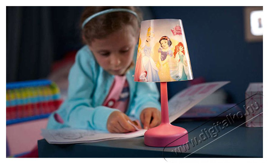 PHILIPS 717962816 Disney Hercegnők elemes asztali lámpa Háztartás / Otthon / Kültér - Világítás / elektromosság - Asztali lámpa - 312528