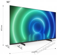 PHILIPS 50 50PUS7506/12 4K UHD Saphi Smart LED TV Televíziók - LED televízió - UHD 4K felbontású - 373573