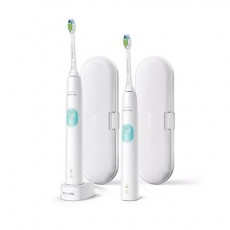 PHILIPS HX6807/35 Sonicare ProtectiveClean 4300 2 db-os szónikus elektromos fogkefe szett - fehér Szépségápolás / Egészség - Száj / fog ápolás - Elektromos fogkefe - 379790