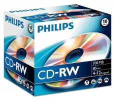 PHILIPS CD-RW80 12x újraírható CD lemez Iroda és számítástechnika - Számítógép tartozék - CD / DVD tartó / tasak - 392126