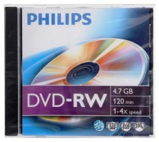 PHILIPS DVD-RW47 4x újraírható DVD lemez Iroda és számítástechnika - Számítógép tartozék - CD / DVD tartó / tasak - 392127