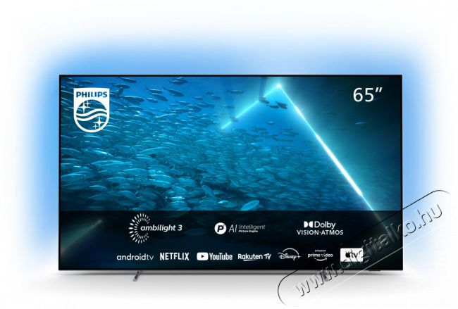PHILIPS 65OLED707/12 UHD ANDROID AMBILIGHT OLED TV Televíziók - OLED televízió - UHD 4K felbontású - 400283