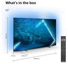 PHILIPS 65OLED707/12 UHD ANDROID AMBILIGHT OLED TV Televíziók - OLED televízió - UHD 4K felbontású - 400283
