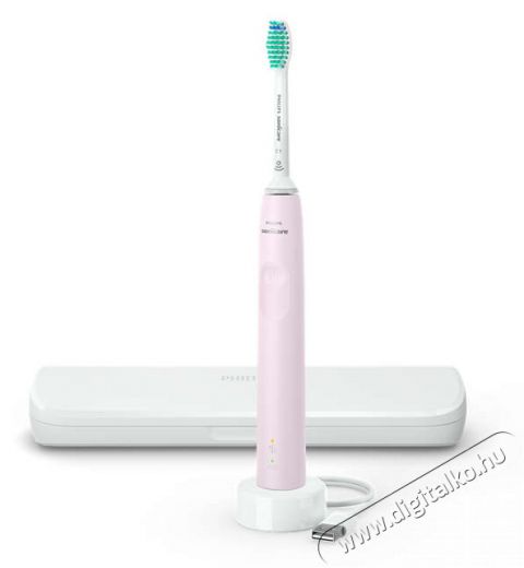 PHILIPS Sonicare S3100 HX3673/11 elektromos fogkefe, rózsaszín utazótokkal Szépségápolás / Egészség - Száj / fog ápolás - Elektromos fogkefe - 401676