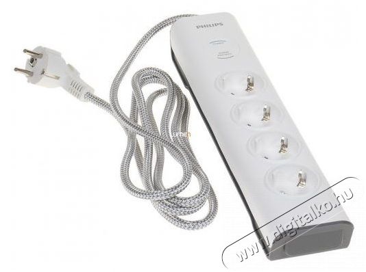 PHILIPS SPN7040WA/58 Túlfeszültségvédő elosztó Háztartás / Otthon / Kültér - Világítás / elektromosság - Hálózati elosztó / hosszabbító / adapter - 384147