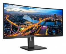 PHILIPS Ívelt VA monitor 34 345B1C, 3440x1440, 21:9, 300 cd/m2, 5ms, HDMI/DisplayPort/USB-C/4xUSB, LAN, hangszóró  Iroda és számítástechnika - Monitor - Monitor - 484197