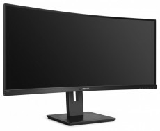 PHILIPS Ívelt VA monitor 34 345B1C, 3440x1440, 21:9, 300 cd/m2, 5ms, HDMI/DisplayPort/USB-C/4xUSB, LAN, hangszóró  Iroda és számítástechnika - Monitor - Monitor - 484197