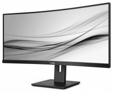 PHILIPS Ívelt VA monitor 34 345B1C, 3440x1440, 21:9, 300 cd/m2, 5ms, HDMI/DisplayPort/USB-C/4xUSB, LAN, hangszóró  Iroda és számítástechnika - Monitor - Monitor - 484197