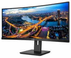 PHILIPS Ívelt VA monitor 34 345B1C, 3440x1440, 21:9, 300 cd/m2, 5ms, HDMI/DisplayPort/USB-C/4xUSB, LAN, hangszóró  Iroda és számítástechnika - Monitor - Monitor - 484197