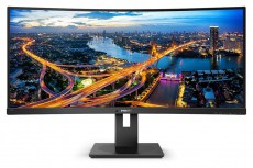 PHILIPS Ívelt VA monitor 34 345B1C, 3440x1440, 21:9, 300 cd/m2, 5ms, HDMI/DisplayPort/USB-C/4xUSB, LAN, hangszóró  Iroda és számítástechnika - Monitor - Monitor - 484197