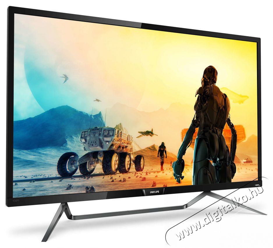 PHILIPS MVA monitor 42.5 436M6VBPAB, 3840x2160, 16:9, 1000cd/m2, 4ms, 2xHDMI/DP/mini DP/USB-C/2xUSB, hangsz&oacute;r&oacute; Iroda &eacute;s sz&aacute;m&iacute;t&aacute;stechnika - Monitor - Monitor - 485393