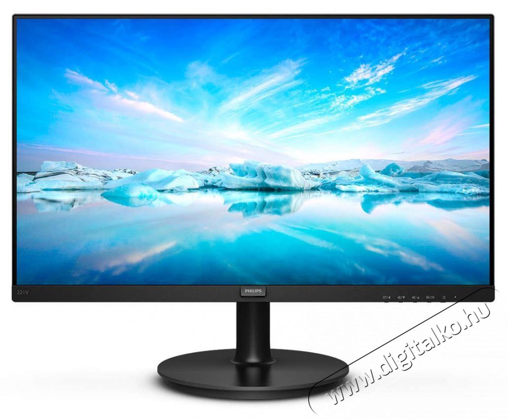 PHILIPS VA monitor 21.5 221V8A, 1920x1080, 16:9, 250cd/m2, 4ms, VGA/HDMI, hangsz&oacute;r&oacute; Iroda &eacute;s sz&aacute;m&iacute;t&aacute;stechnika - Monitor - Monitor - 490556