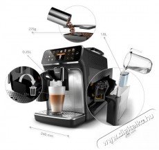 PHILIPS Series 5400 LatteGo EP5446/70 Automata k&aacute;v&eacute;főző LatteGo tejhabos&iacute;t&oacute;val Konyhai term&eacute;kek - K&aacute;v&eacute;főző / k&aacute;v&eacute;&ouml;rlő / kieg&eacute;sz&iacute;tő - Automata k&aacute;v&eacute;főző - 494230