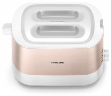 PHILIPS HD2638/11 Viva Collection rózsaszín-fehér 2 szeletes kenyérpirító Konyhai termékek - Konyhai kisgép (sütés / főzés / hűtés / ételkészítés) - Kenyérpirító - 496761