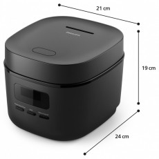 PHILIPS HD3080/80 fekete rizsfőző Konyhai termékek - Konyhai kisgép (sütés / főzés / hűtés / ételkészítés) - Rizsfőző - 502130