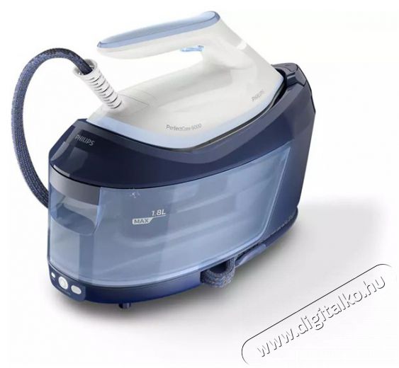 PHILIPS PSG6026/20 6000 PerfectCare kék-fehér gőzállomás Háztartás / Otthon / Kültér - Vasaló - Gőzállomás - 501998