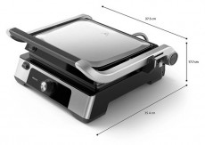 PHILIPS Series 5000 HD6301/90 ezüst kontakt grill Konyhai termékek - Konyhai kisgép (sütés / főzés / hűtés / ételkészítés) - Kontakt grill sütő / sütőlap - 502381