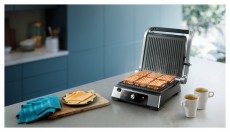PHILIPS Series 5000 HD6301/90 ezüst kontakt grill Konyhai termékek - Konyhai kisgép (sütés / főzés / hűtés / ételkészítés) - Kontakt grill sütő / sütőlap - 502381