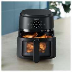 PHILIPS Airfryer 2000 L NA220/00 fekete 4,2 L forrólevegős sütő (air fryer/airfryer) Konyhai termékek - Konyhai kisgép (sütés / főzés / hűtés / ételkészítés) - Légkeveréses főzőgép / elektromos kukta / multifunkciós sütő - 503121