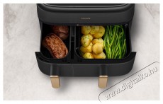 PHILIPS Airfryer Series 5000 NA552/00 hől&eacute;gkeverős s&uuml;tő gőzzel Konyhai term&eacute;kek - Konyhai kisg&eacute;p (s&uuml;t&eacute;s / főz&eacute;s / hűt&eacute;s / &eacute;telk&eacute;sz&iacute;t&eacute;s) - L&eacute;gkever&eacute;ses főzőg&eacute;p / elektromos kukta / multifunkci&oacute;s s&uuml;tő - 505481