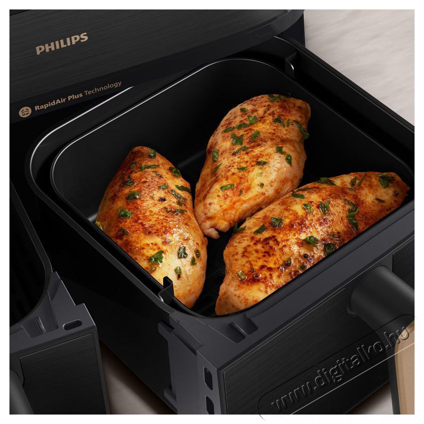 PHILIPS Airfryer Series 5000 NA552/00 hől&eacute;gkeverős s&uuml;tő gőzzel Konyhai term&eacute;kek - Konyhai kisg&eacute;p (s&uuml;t&eacute;s / főz&eacute;s / hűt&eacute;s / &eacute;telk&eacute;sz&iacute;t&eacute;s) - L&eacute;gkever&eacute;ses főzőg&eacute;p / elektromos kukta / multifunkci&oacute;s s&uuml;tő - 505481