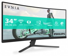PHILIPS 34 34M2C3500L/00 WQHD VA 180Hz HDMI/DP ívelt gamer monitor Iroda és számítástechnika - Monitor - Monitor - 508395