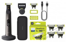 PHILIPS OneBlade QP440/50 360 4 darab + Philips OneBlade Pro 360 QP6652/61 Szépségápolás / Egészség - Szőrtelenítő / borotva - Férfi borotva - 512162