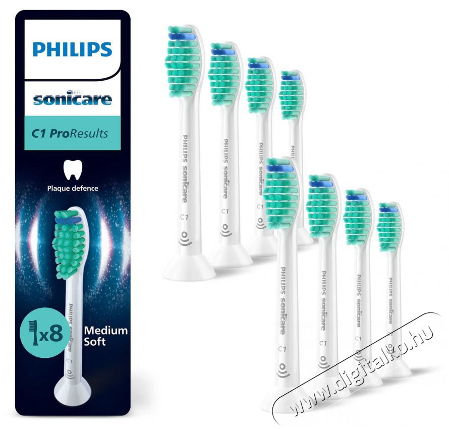 PHILIPS HX6018/87 FOGKEFEFEJ FEH&Eacute;R 8 DB Sz&eacute;ps&eacute;g&aacute;pol&aacute;s / Eg&eacute;szs&eacute;g - Sz&aacute;j / fog &aacute;pol&aacute;s - Kieg&eacute;sz&iacute;tő - 517143