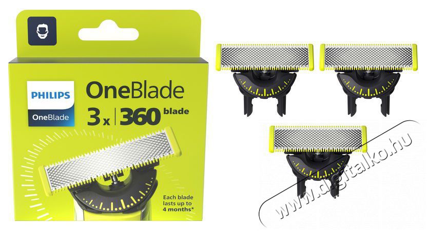 PHILIPS QP430/50 CSERE PENGE 3DB Sz&eacute;ps&eacute;g&aacute;pol&aacute;s / Eg&eacute;szs&eacute;g - Szőrtelen&iacute;tő / borotva - F&eacute;rfi borotva - 517094