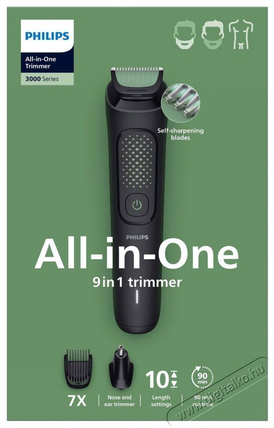 PHILIPS Series 3000 MG3946/15 Sz&eacute;ps&eacute;g&aacute;pol&aacute;s / Eg&eacute;szs&eacute;g - Szőrtelen&iacute;tő / borotva - F&eacute;rfi borotva - 519039