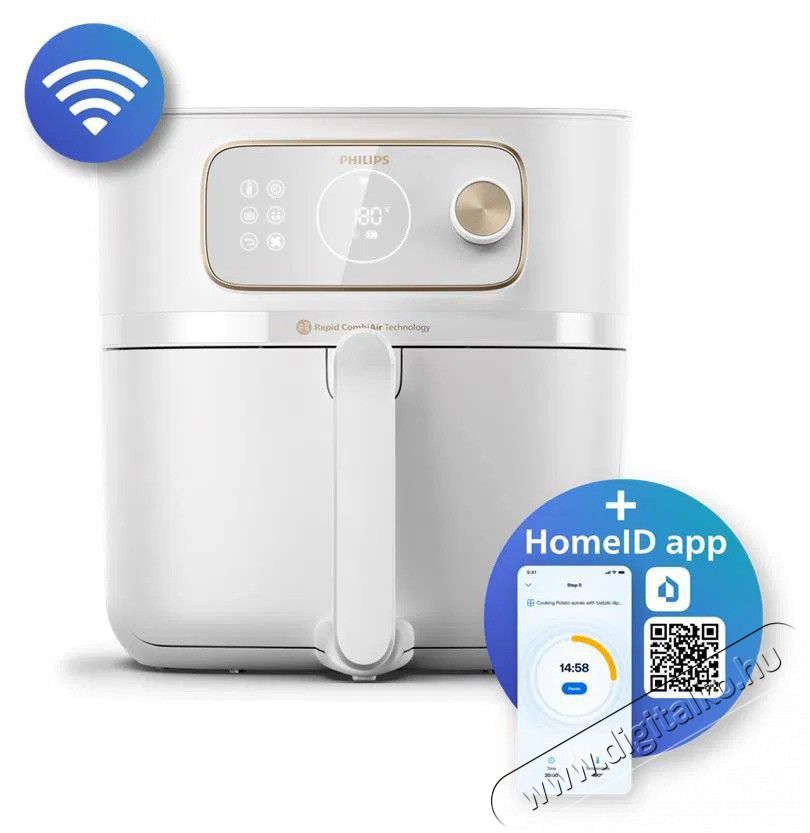 PHILIPS Series 7000 Combi XXL HD9876/25 Forr&oacute;levegős s&uuml;tő Konyhai term&eacute;kek - Konyhai kisg&eacute;p (s&uuml;t&eacute;s / főz&eacute;s / hűt&eacute;s / &eacute;telk&eacute;sz&iacute;t&eacute;s) - L&eacute;gkever&eacute;ses főzőg&eacute;p / elektromos kukta / multifunkci&oacute;s s&uuml;tő - 519045