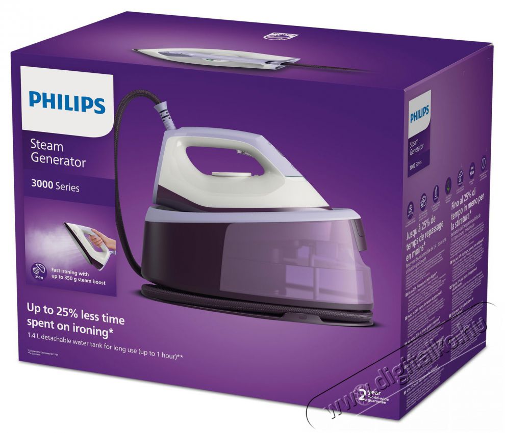 PHILIPS Series 3000 PSG3000/30 Gőz&aacute;llom&aacute;s H&aacute;ztart&aacute;s / Otthon / K&uuml;lt&eacute;r - Vasal&oacute; - Gőz&aacute;llom&aacute;s - 525626