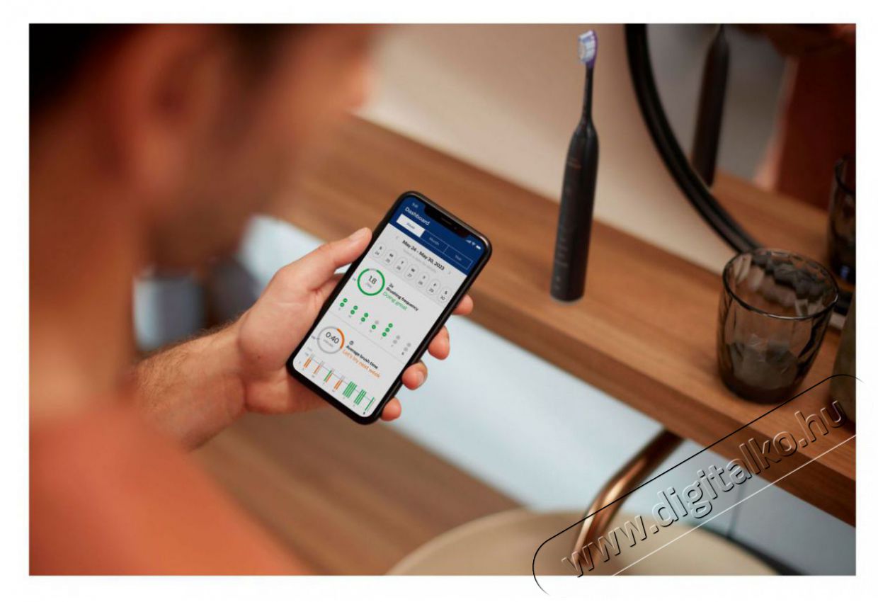 PHILIPS Sonicare 7100 HX7421/01 Elektromos fogkefe Sz&eacute;ps&eacute;g&aacute;pol&aacute;s / Eg&eacute;szs&eacute;g - Sz&aacute;j / fog &aacute;pol&aacute;s - Elektromos fogkefe - 525669