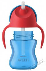 PHILIPS AVENT bögre rugalmas szívószállal 200 ml fiú + ajándék Petite&Mars tál 6m+ Szépségápolás / Egészség - Baba mama termék - Cumisüveg / cumi / etetés kiegészítő - 527842