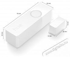 PHILIPS Hue Contact - fehér, 2db Háztartás / Otthon / Kültér - Biztonságtechnika - Nyitásérzékelő - 519592