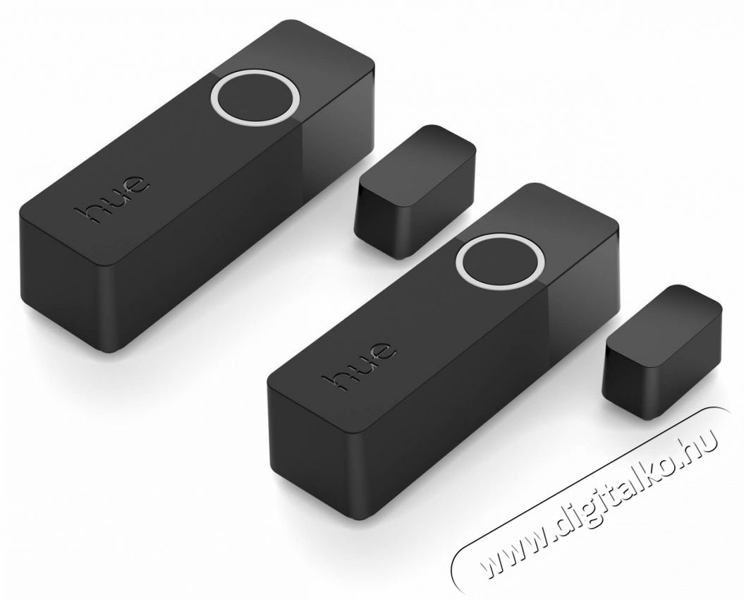 PHILIPS Hue Contact - fekete, 2db H&aacute;ztart&aacute;s / Otthon / K&uuml;lt&eacute;r - Biztons&aacute;gtechnika - Nyit&aacute;s&eacute;rz&eacute;kelő - 519594