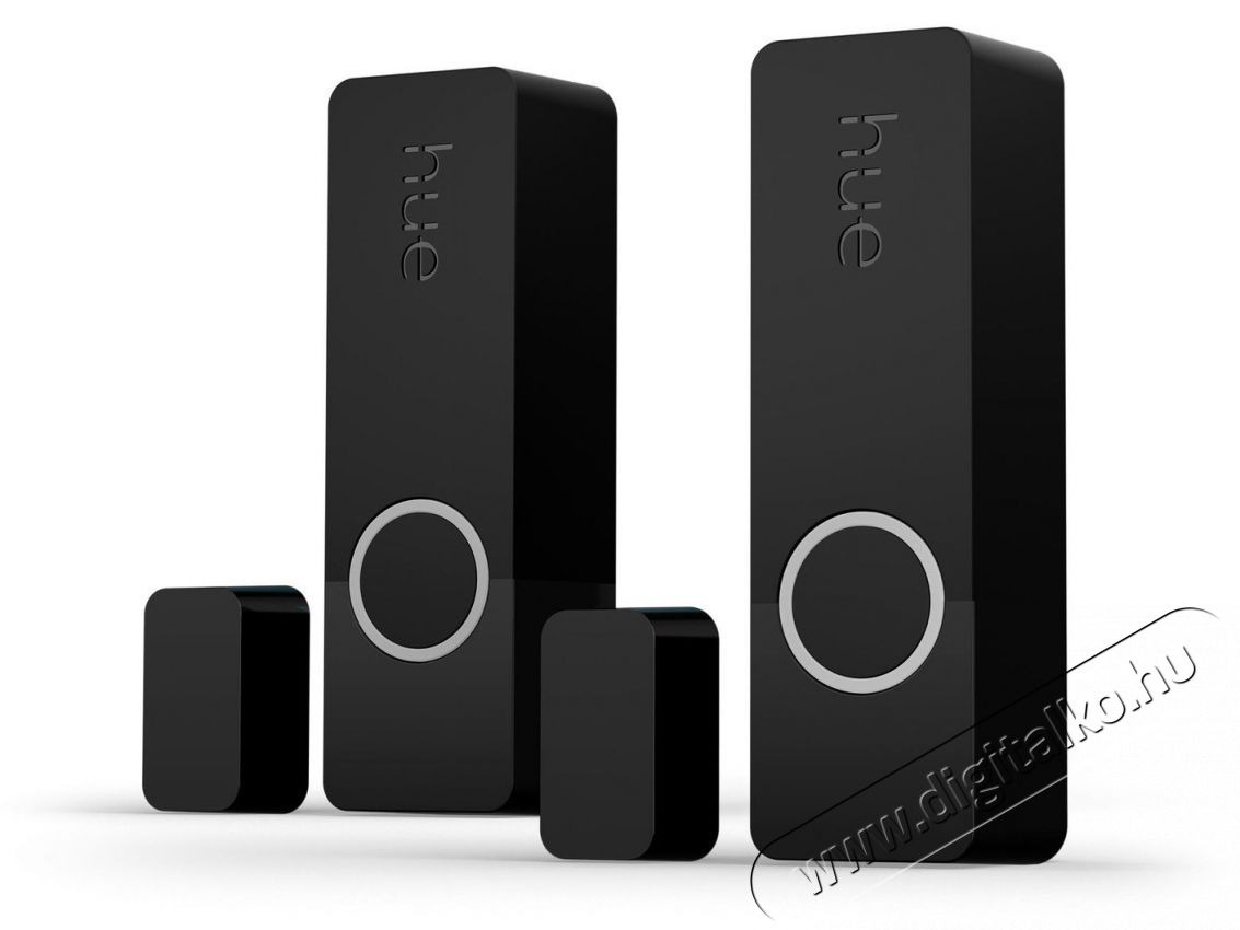 PHILIPS Hue Contact - fekete, 2db H&aacute;ztart&aacute;s / Otthon / K&uuml;lt&eacute;r - Biztons&aacute;gtechnika - Nyit&aacute;s&eacute;rz&eacute;kelő - 519594