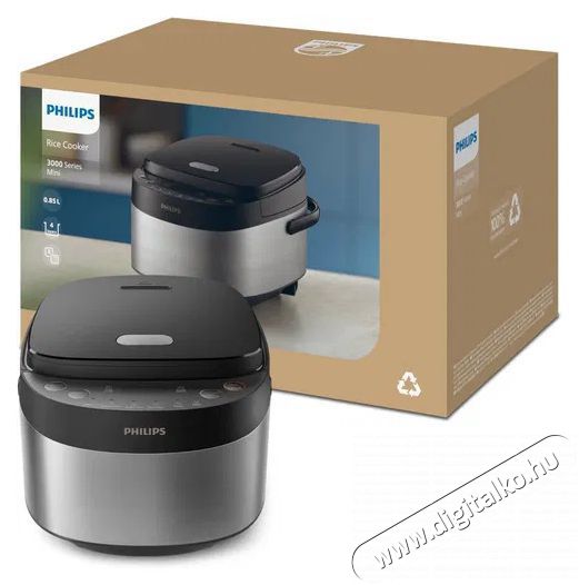 PHILIPS 3000 Series HD3093/80 Konyhai term&eacute;kek - Konyhai kisg&eacute;p (s&uuml;t&eacute;s / főz&eacute;s / hűt&eacute;s / &eacute;telk&eacute;sz&iacute;t&eacute;s) - Rizsfőző - 530684