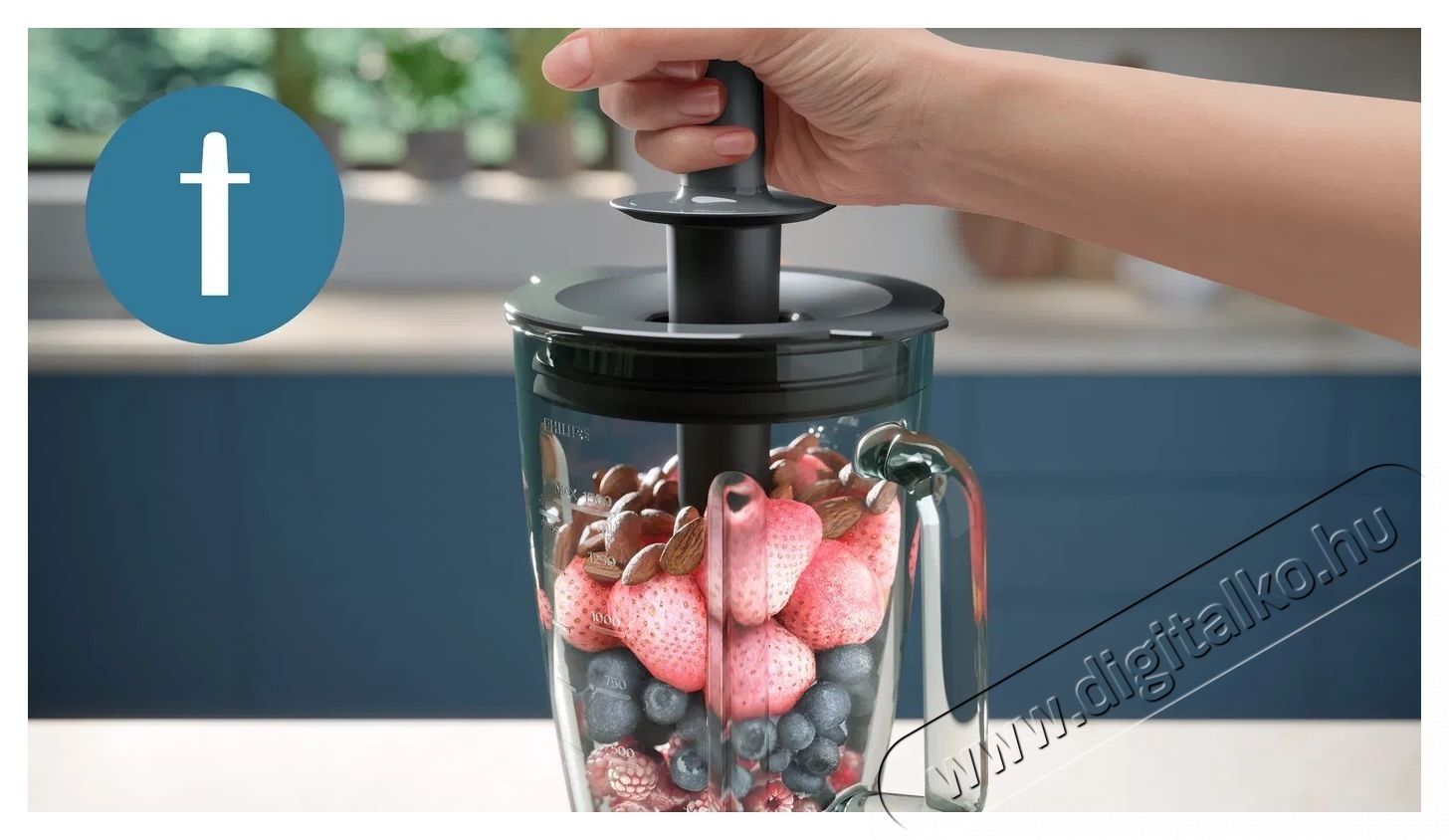 PHILIPS Series 5000 HR3030/00 1200 W Turmixg&eacute;p Konyhai term&eacute;kek - Konyhai kisg&eacute;p (elők&eacute;sz&iacute;t&eacute;s / feldolgoz&aacute;s) - Turmixg&eacute;p - 531215