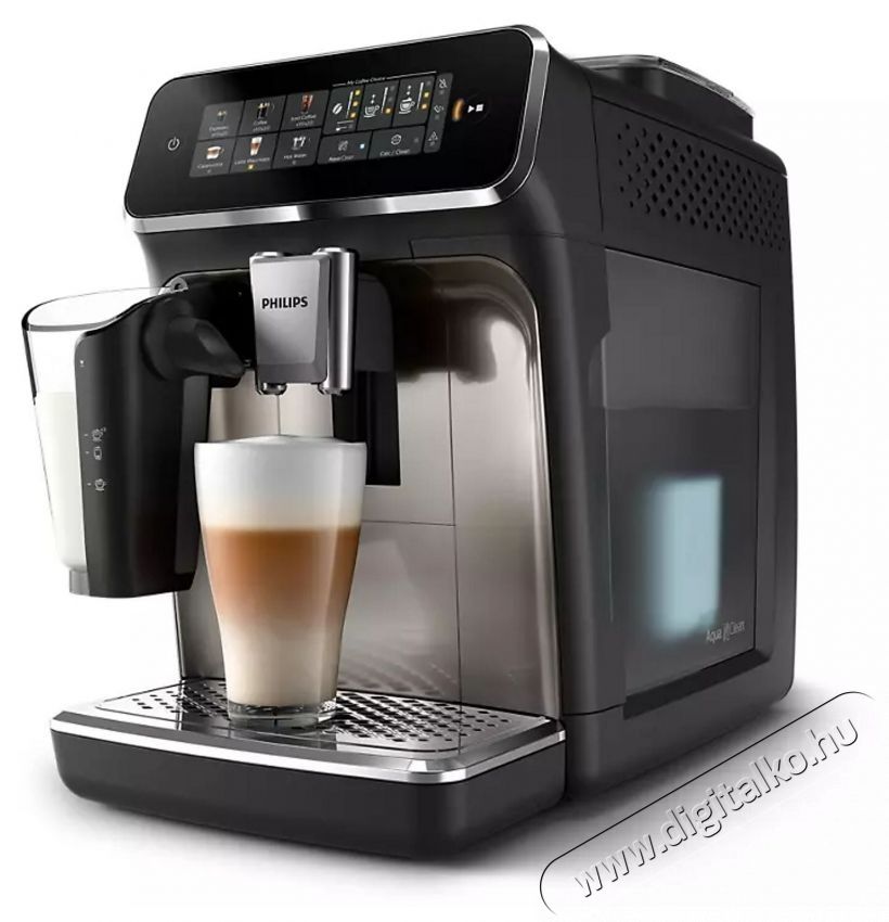 PHILIPS EP3347/90 Series 3300 LatteGo Automata k&aacute;v&eacute;g&eacute;p tejhabos&iacute;t&oacute;val-Bemutat&oacute; darab Konyhai term&eacute;kek - K&aacute;v&eacute;főző / k&aacute;v&eacute;&ouml;rlő / kieg&eacute;sz&iacute;tő - Automata k&aacute;v&eacute;főző - 532411