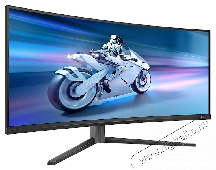 PHILIPS EVNIA Curved, 34 , QD-OLED, WQHD, 175 Hz, 0,03 ms, HDR400, TrueBlack, FlickerFree, HA, HDMI, DisplayPort, USB, hub, RGB, Light, FX, 34M2C6500/00, fekete Iroda &eacute;s sz&aacute;m&iacute;t&aacute;stechnika - Monitor - 21:9 Ultrawide monitor - 533688