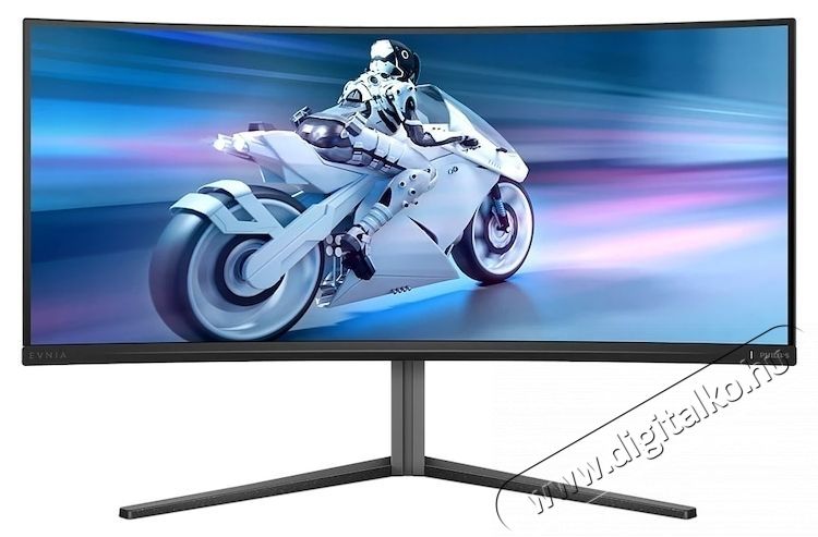 PHILIPS EVNIA Curved, 34 , QD-OLED, WQHD, 175 Hz, 0,03 ms, HDR400, TrueBlack, FlickerFree, HA, HDMI, DisplayPort, USB, hub, RGB, Light, FX, 34M2C6500/00, fekete Iroda &eacute;s sz&aacute;m&iacute;t&aacute;stechnika - Monitor - 21:9 Ultrawide monitor - 533688
