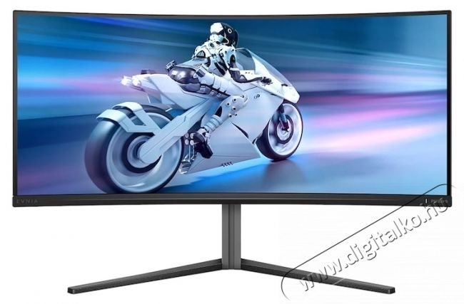 PHILIPS EVNIA Curved, 34 , QD-OLED, WQHD, 175 Hz, 0,03 ms, HDR400, TrueBlack, FlickerFree, HA, HDMI, DisplayPort, USB, hub, RGB, Light, FX, 34M2C6500/00, fekete Iroda &eacute;s sz&aacute;m&iacute;t&aacute;stechnika - Monitor - 21:9 Ultrawide monitor - 533688