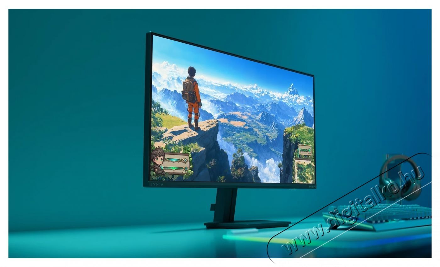 PHILIPS Evnia 27M2N3500PF/00 gaming monitor, QHD (2560x1440), Fast IPS, WLED, 260Hz OC, Fekete Iroda &eacute;s sz&aacute;m&iacute;t&aacute;stechnika - Monitor - Monitor - 533690